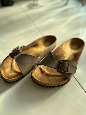 Birkenstock Madrid BirkiBuc Mocca Sandals – EU 39 (US Women’s 8–8.5)